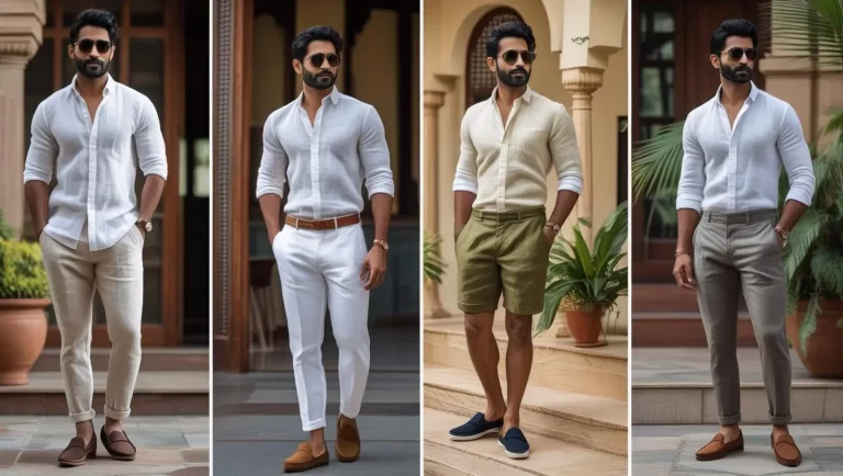 Stay stylish this Indian summer with breathable linen shirts, perfect color combos & sock-free shoes. Your ultimate men’s summer fashion guide.