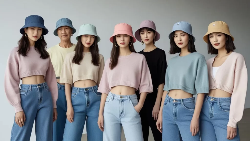 baggy jeans, cropped cardigans, or pastel bucket hats, Korean fashion is casual-meets-cool. And no, it’s not just for Gen Z — anyone can pull off this sleek, comfy look.